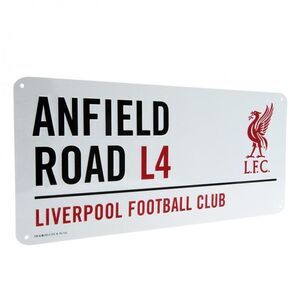 Liverpool FC Official Street Sign / White